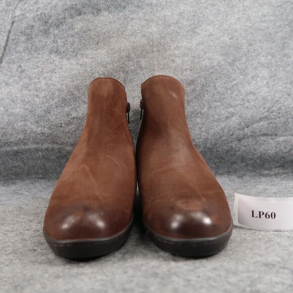 David Tate Shoes Women 6 Bootie Casual Leather Comfort Gore Panel Zip Ankle Boot - Picture 3 of 15